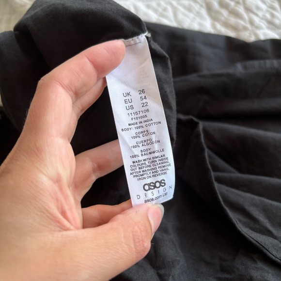 ASOS Design Cotton Smocked Maxi Dress Frayed Edge Sundress - Picture 8 of 9